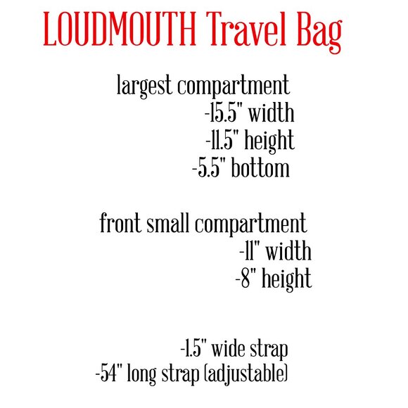 Loudmouth 16" Multi Color Travel Bag Preowned - Picture 6 of 10